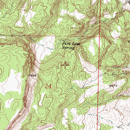 Topographic Map of Jaralosa Spring, NM