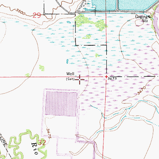 Topographic Map of 12865 Water Well, NM
