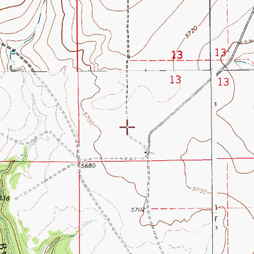 Topographic Map of Martines, NM