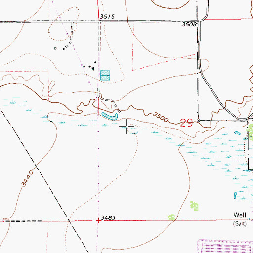 Topographic Map of 12866 Water Well, NM