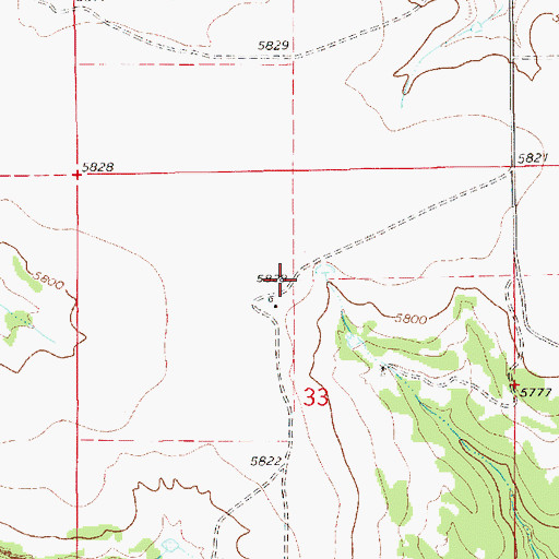 Topographic Map of Riley, NM