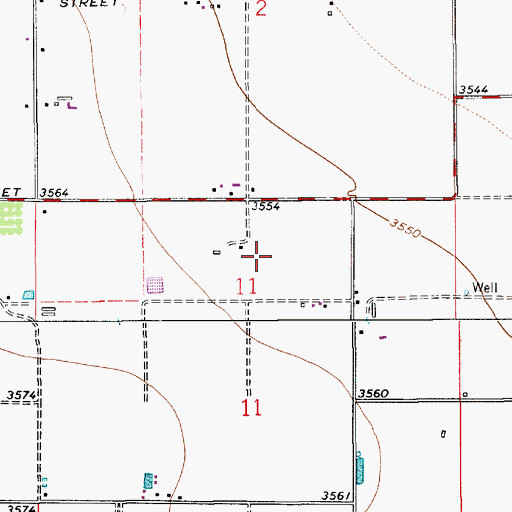 Topographic Map of 13292 Water Well, NM