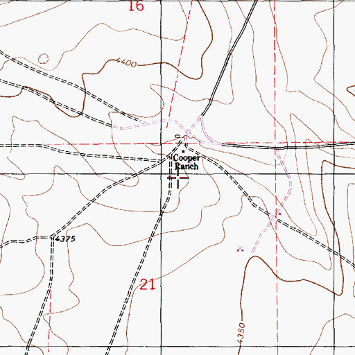 Topographic Map of U Bar Ranch, NM