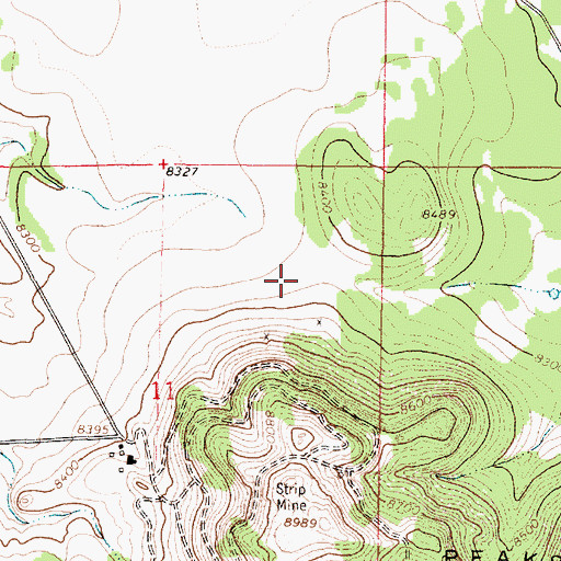 Topographic Map of United Perlite, NM