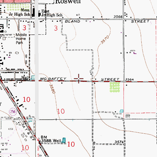 Topographic Map of 13248 Water Well, NM