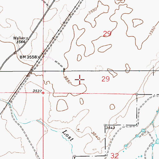 Topographic Map of 10825 Water Well, NM