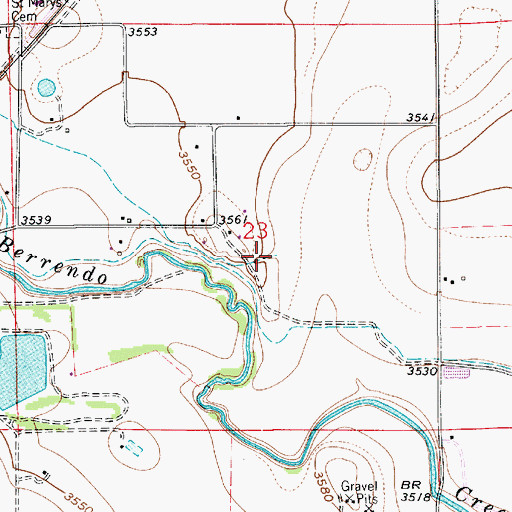 Topographic Map of 13009 Water Well, NM
