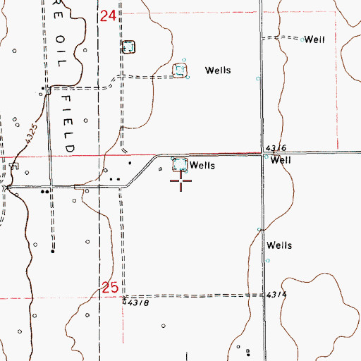 Topographic Map of 13051 Water Well, NM