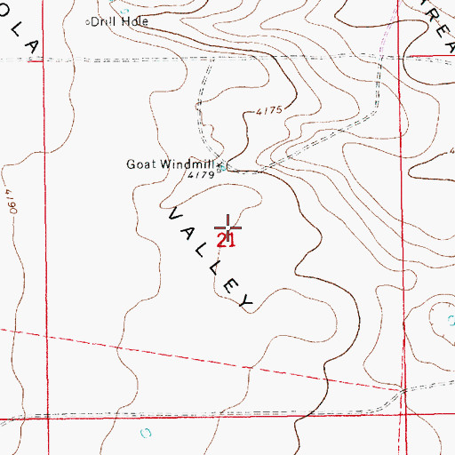 Topographic Map of 13230 Water Well, NM