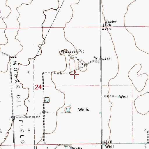Topographic Map of 13384 Water Well, NM