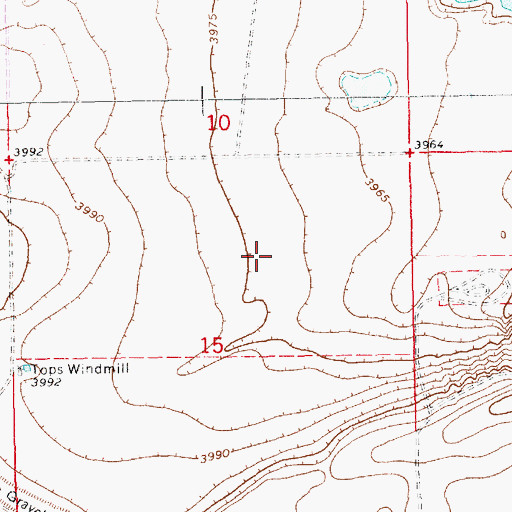 Topographic Map of 12800 Water Well, NM