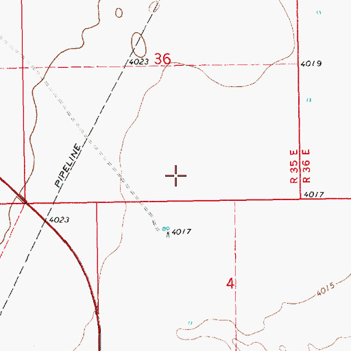 Topographic Map of 12795 Water Well, NM