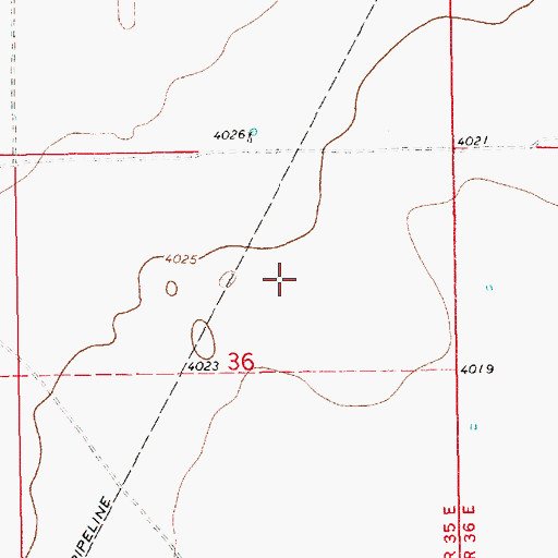 Topographic Map of 12867 Water Well, NM