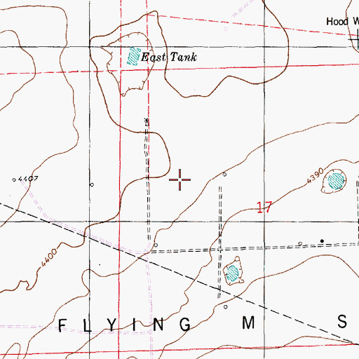 Topographic Map of 12520 Water Well, NM