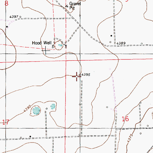 Topographic Map of 12518 Water Well, NM
