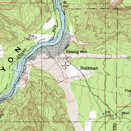 Topographic Map of SF-2A Water Well, NM