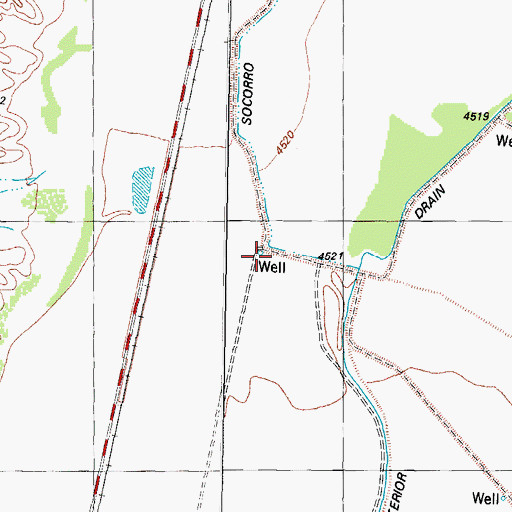 Topographic Map of Number 9 Water Well, NM