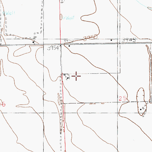 Topographic Map of 12679 Water Well, NM