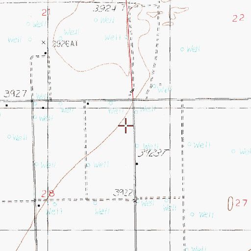 Topographic Map of 12405 Water Well, NM