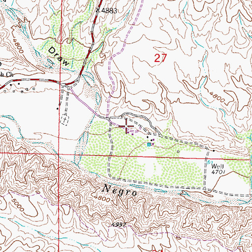 Topographic Map of RG 27639 Water Well, NM