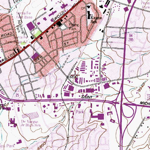 Topographic Map of SF-1C Water Well, NM