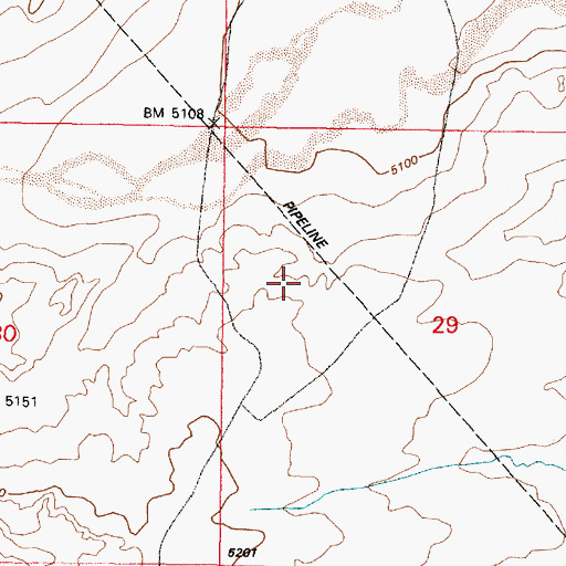Topographic Map of Shell Water Well, NM