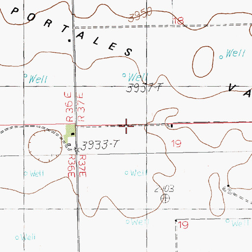 Topographic Map of 12210 Water Well, NM