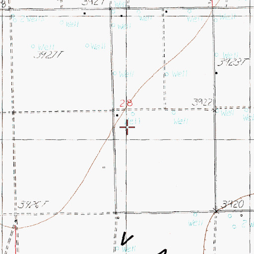 Topographic Map of 12406 Water Well, NM