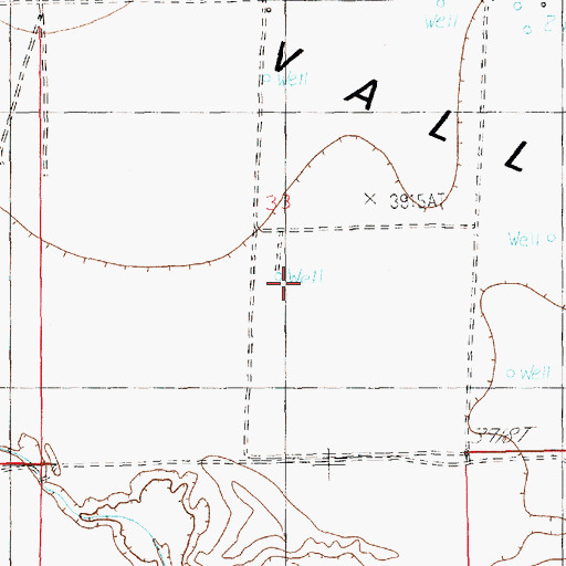 Topographic Map of 11724 Water Well, NM