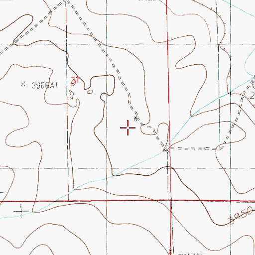 Topographic Map of 11723 Water Well, NM