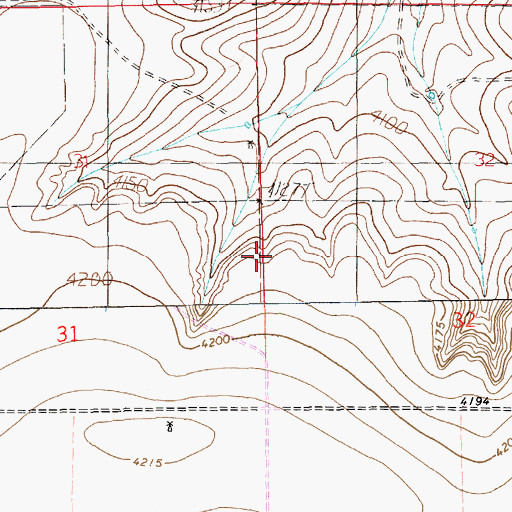 Topographic Map of 11060 Water Well, NM
