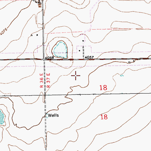 Topographic Map of 11340 Water Well, NM
