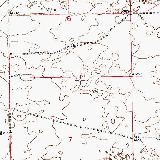 Topographic Map of 11527 Water Well, NM