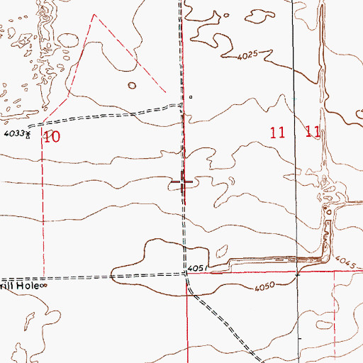 Topographic Map of 11529 Water Well, NM