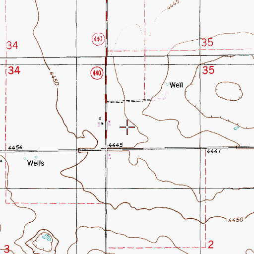 Topographic Map of 06175 Water Well, NM