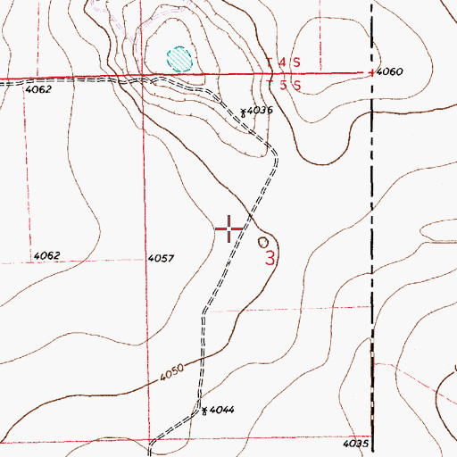 Topographic Map of 11335 Water Well, NM