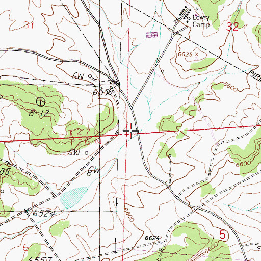 Topographic Map of Lowry 4 Water Well, NM