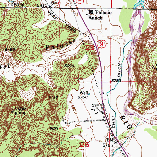 Topographic Map of RG-30520 Water Well, NM
