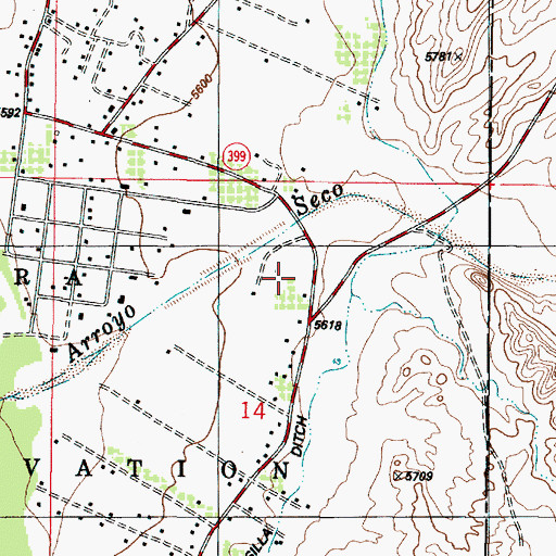 Topographic Map of RG-13516 Water Well, NM
