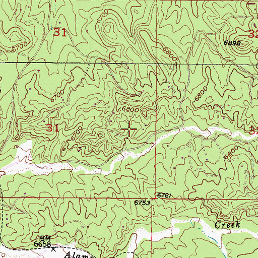 Topographic Map of 10228 Water Well, NM