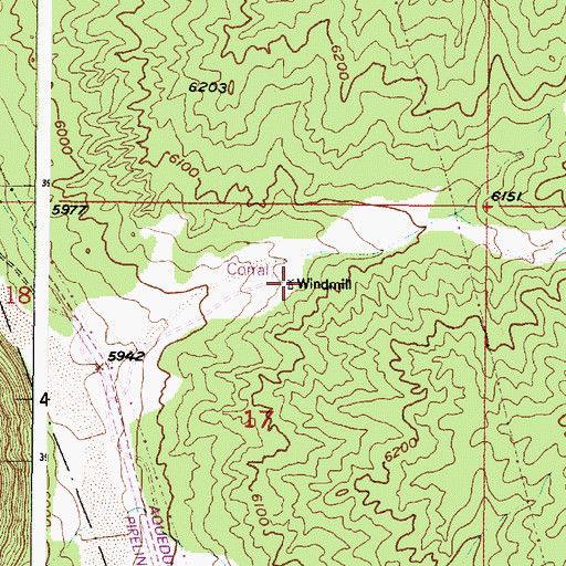 Topographic Map of RG-438 Water Well, NM