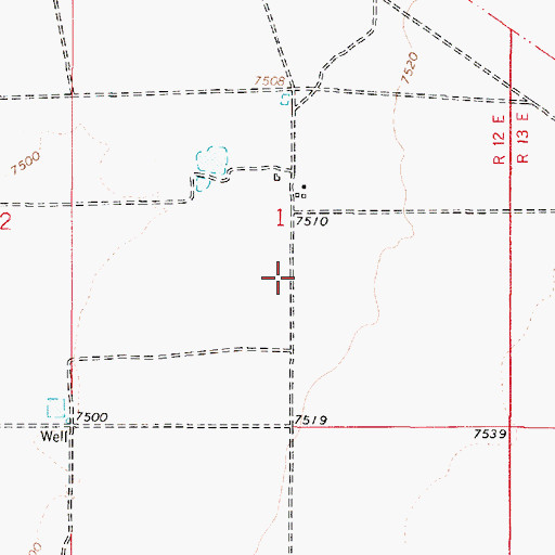 Topographic Map of 10108 Water Well, NM