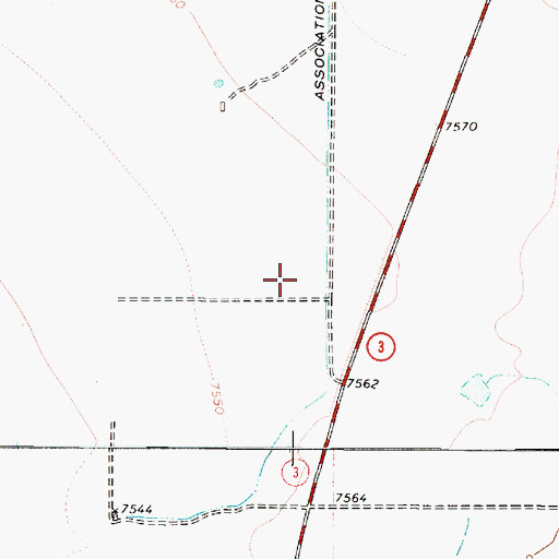 Topographic Map of 10016 Water Well, NM