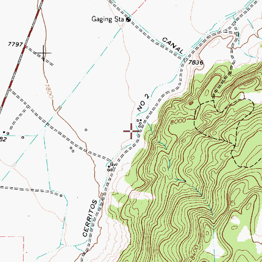 Topographic Map of 10000 Water Well, NM
