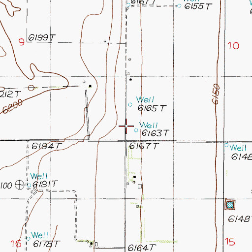 Topographic Map of 10038 Water Well, NM