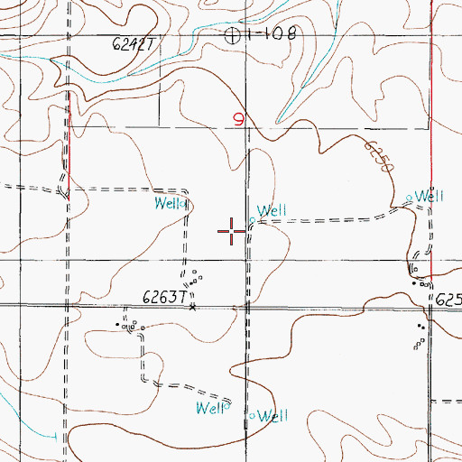 Topographic Map of 10122 Water Well, NM