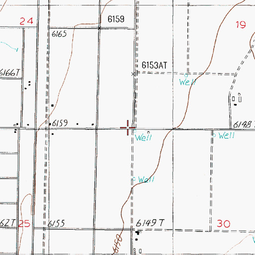 Topographic Map of 10176 Water Well, NM