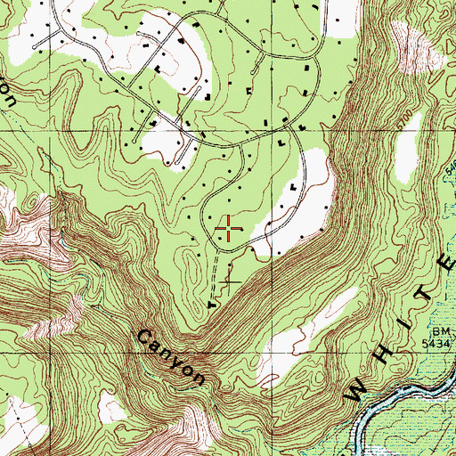 Topographic Map of Pajarito Acres, NM
