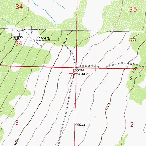 Topographic Map of 00876 Water Well, NM