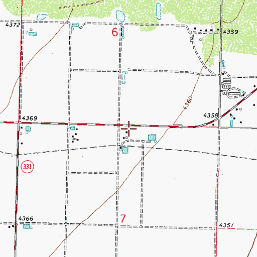 Topographic Map of 10168 Water Well, NM